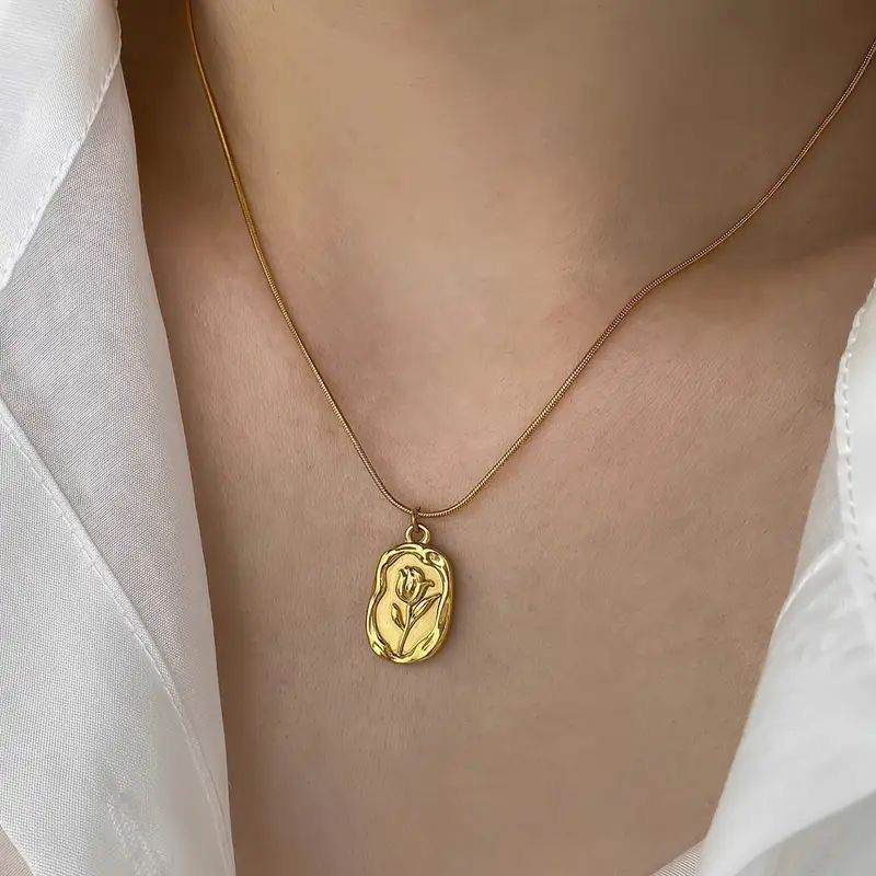 Golden Flower Pendant