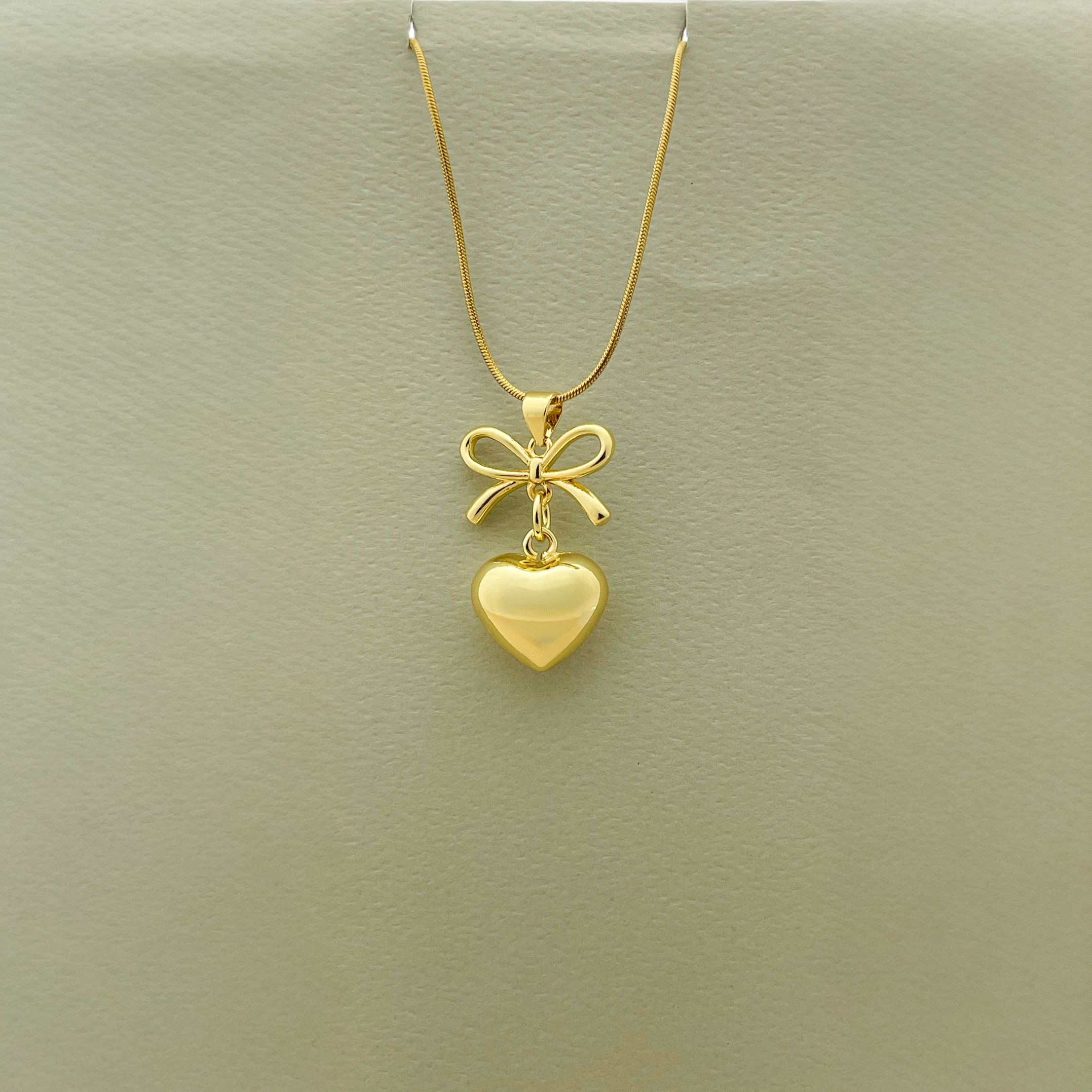 Heart Bow Pendant